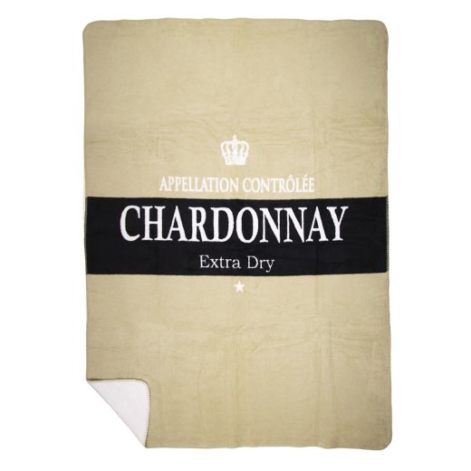 plaid wijn chardonnay wit 150x200cm