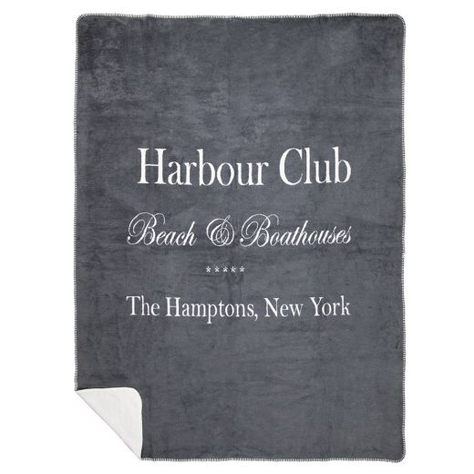 plaid harbour club grijs 150x200cm