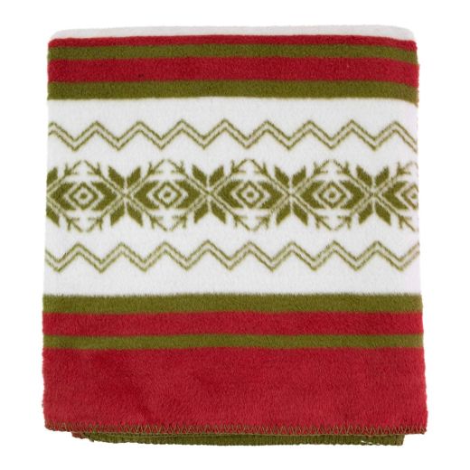 Plaid hert rood groen xl 150x200cm