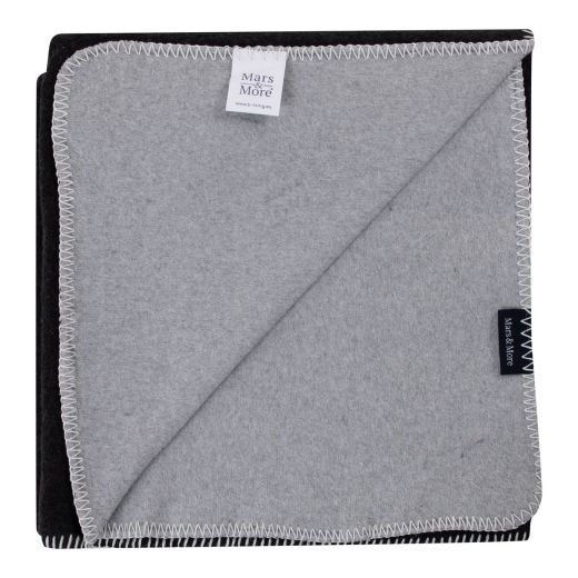 Plaid Wool touch black 150x200cm