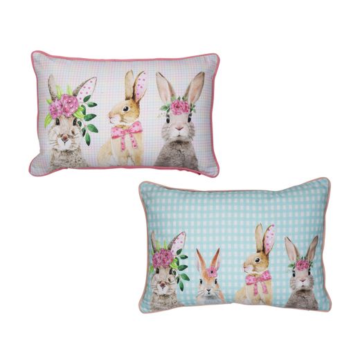 half cushion rabbit 3 35x45cm