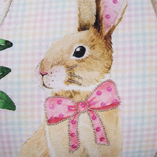 half cushion rabbit 3 35x45cm