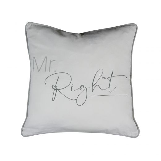 oreiller en coton mr right 45x45cm*