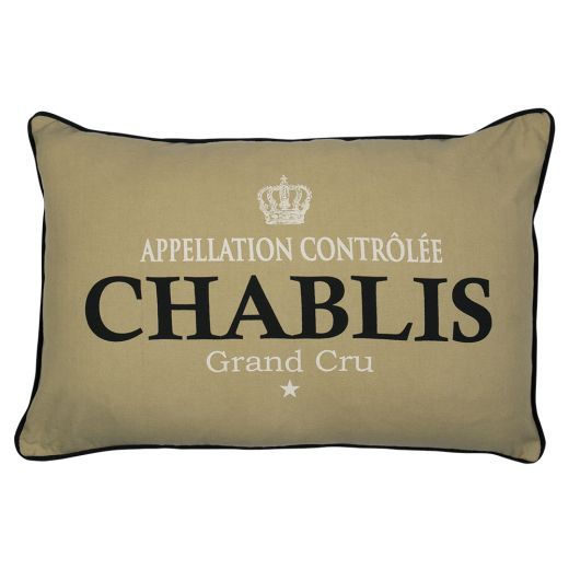 kissen wein chablis camel 40x60cm