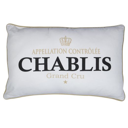 kissen wein chablis weiss 40x60cm