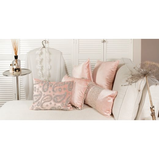 big cushion velvet blush pink 40x60cm*