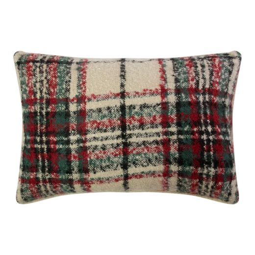 Cushion boucle check Green 40x60cm