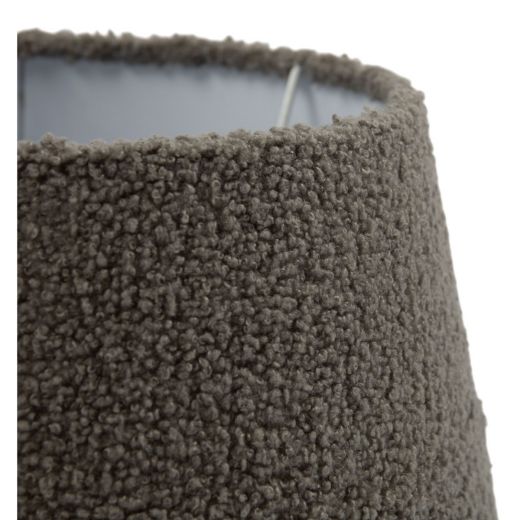 Lampshade in bouclé fabric beige dia30 h21cm