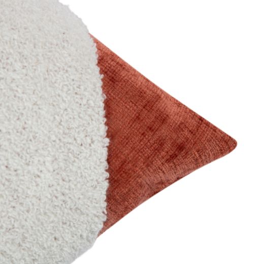 Cushion Embroidered velvet pink 45x45cm