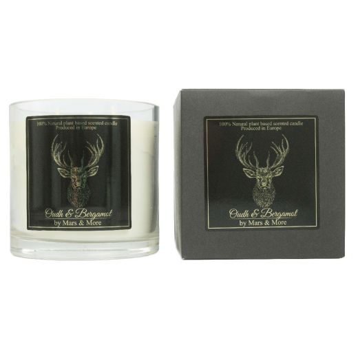 scented candle oudh bergamot h12 d12