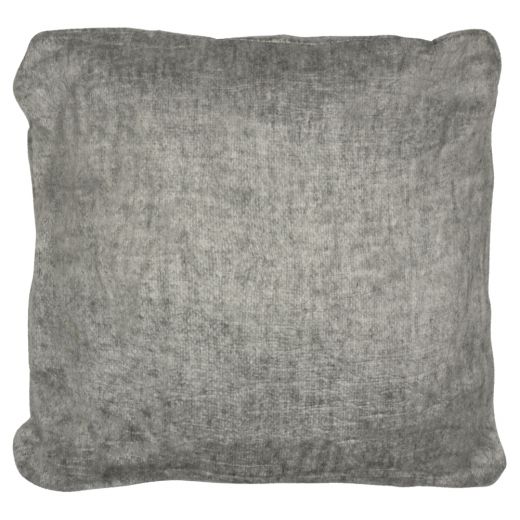 *kissen wolloptik frans grau/weiss 45x45cm*
