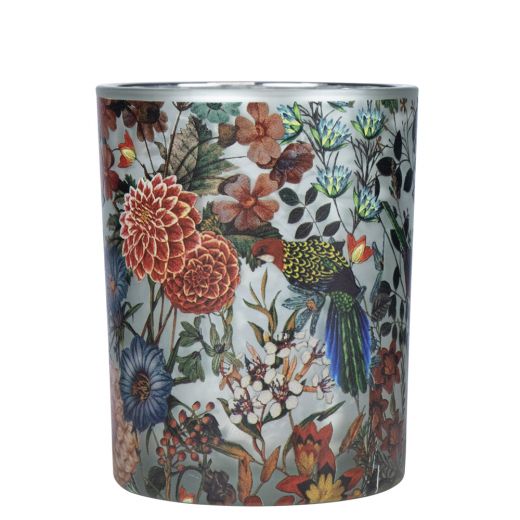 wind light glass fleury dahlias medium 12cm