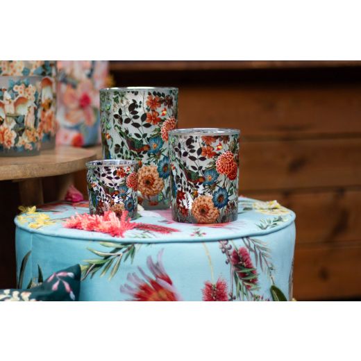 wind light glass fleury dahlias large 18cm