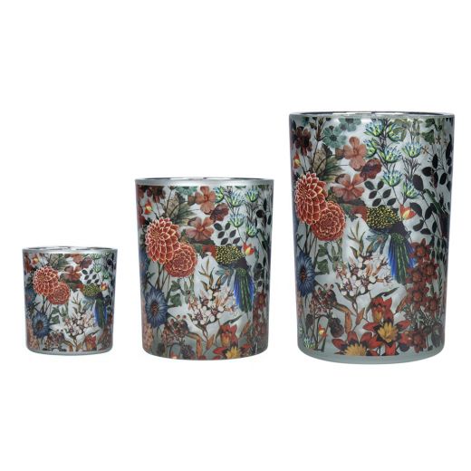 wind light glass fleury dahlias small 8cm