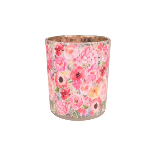 wind light glass fleury poppy small 8cm