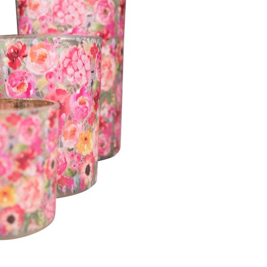 wind light glass fleury poppy small 8cm