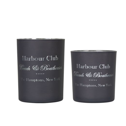 wind light glass harbour club grey small 8cm*