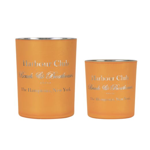 wind light glass harbour club orange medium 12cm*