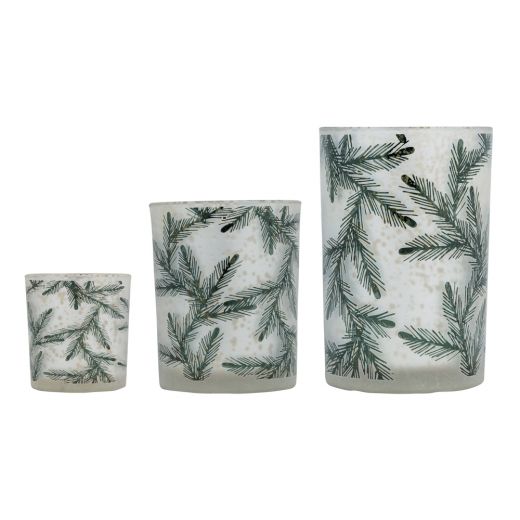 wind light glass autumn pine branche medium 12cm