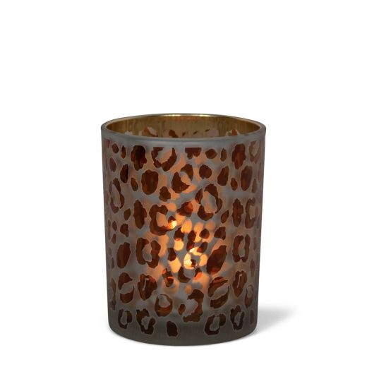 wind light glass leopard print medium 10cm*