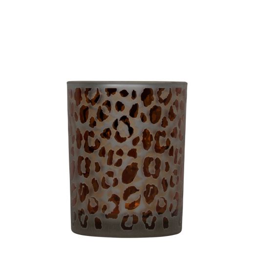 wind light glass leopard print medium 10cm*