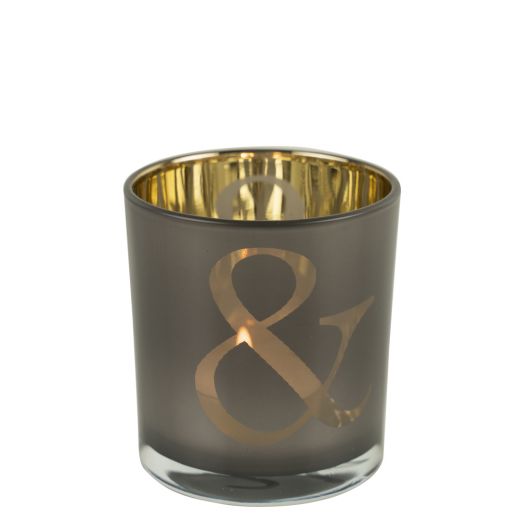windlicht & taupe small 8cm
