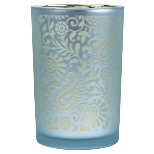wind light glass paisley turquoise large 18cm*