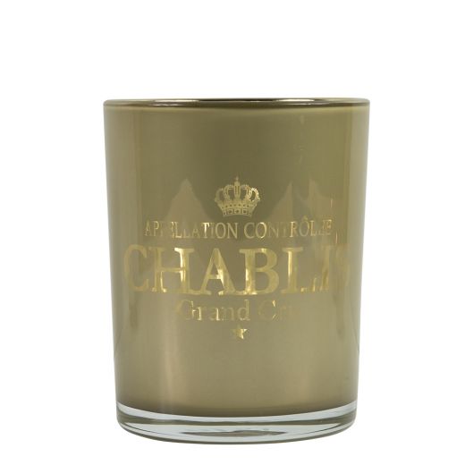 windlicht wijn chablis taupe medium 12cm