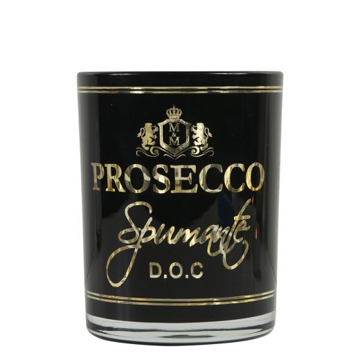 wind light glass wine prosecco black medium 12cm
