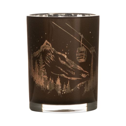 Tea Light holder ski lift beige 12,5cm