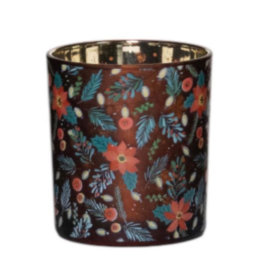 Tea Light holder poinsettia small 8cm