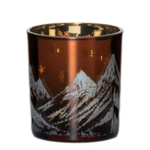 Tea Light holder snow mountains small 8cm