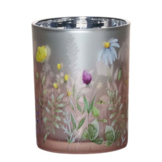 Tea Light holder wild flowers medium 12cm