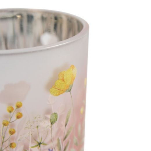 Tea Light holder wild flowers small 8cm