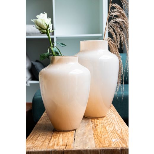 Vase Olaf Solid Beige h30 d21 Top 11cm