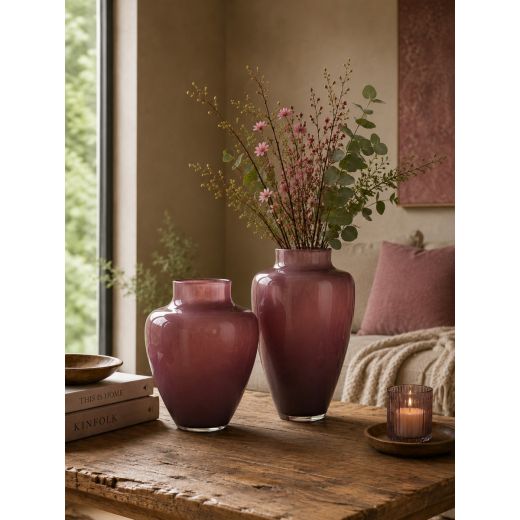 Vase Olaf Solid Amarone h37 d24 Top 13,5 cm