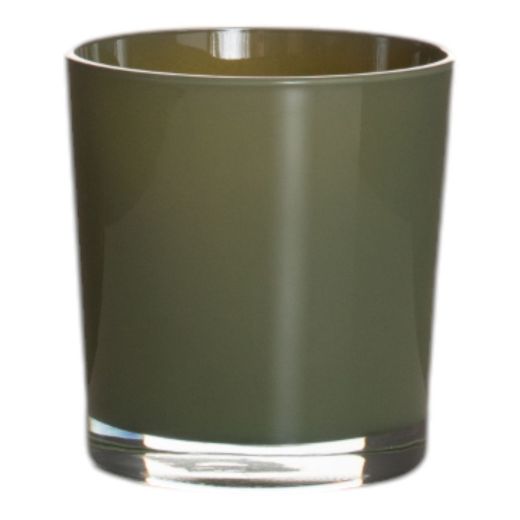 Display Glass Ceramic Planter Colour grey/brown/green h13 d13 