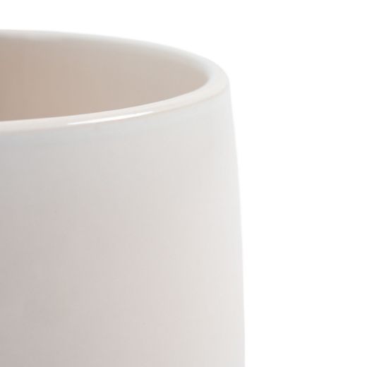 Flowerpot Ceramic Dip-Dye Joan White H14,5 D17 top D15