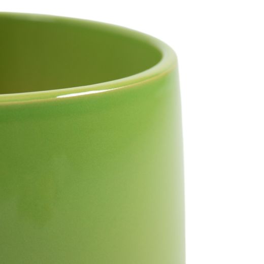 Flowerpot Ceramic Dip-Dye Joan Apple Green H16 D18 top D16,5