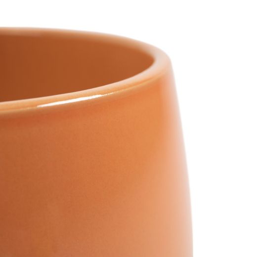Flowerpot Ceramic Dip-Dye Joan Peach H13,5 D15 top D13,5