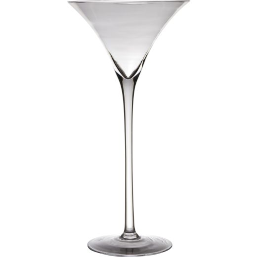 Martini Vase mit Fuß h40 d19,5 