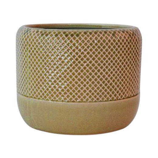 Dots Planter Ceramic green h15 d19 