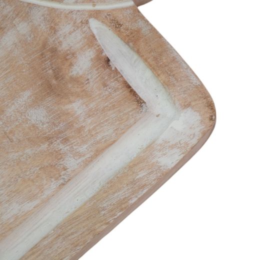 Chopping Board mango wood heart 64x27cm