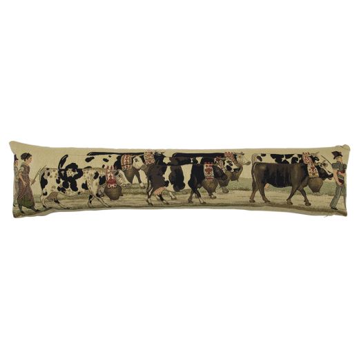 gobelin draught excluder almabtrieb cowbell 20x90cm