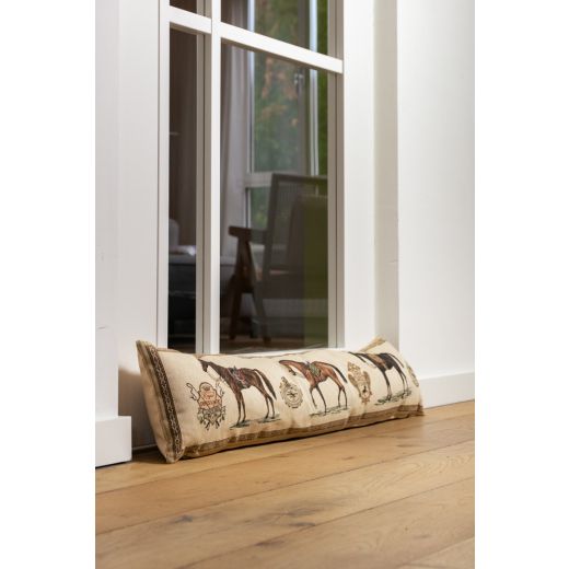 gobelin draught excluder horse saddle 20x90cm