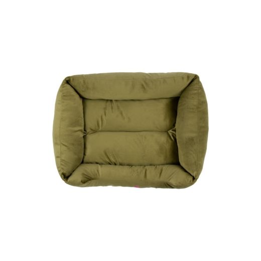 Panier Animal S broderie olive vert 55x42x15cm