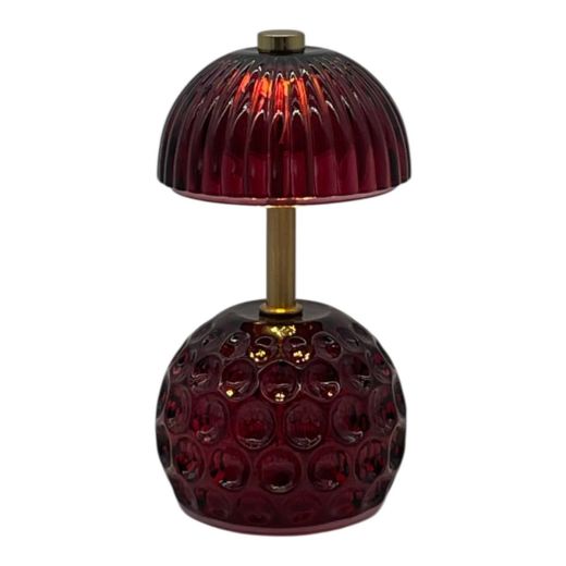 Tafellamp gia roze h14 d8cm