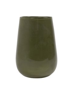 Vase Saga solid green h27 d17