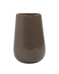 Vase Saga solid taupe h27 d17