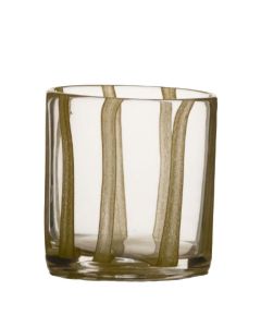 Cylinder Ostra solid yellow stripe h10 d10